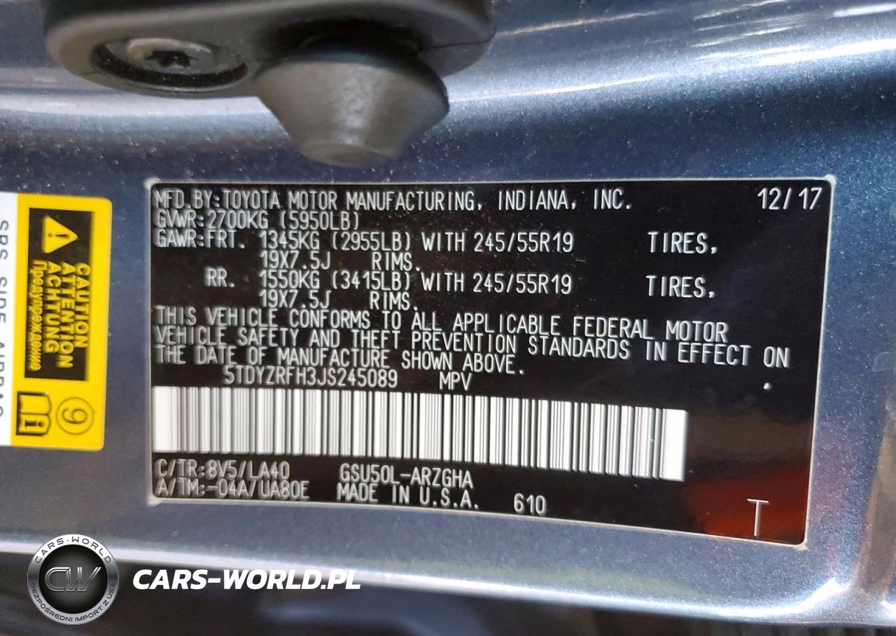 2018 Toyota Highlander Limited VIN:5TDYZRFH3JS245089 - 13