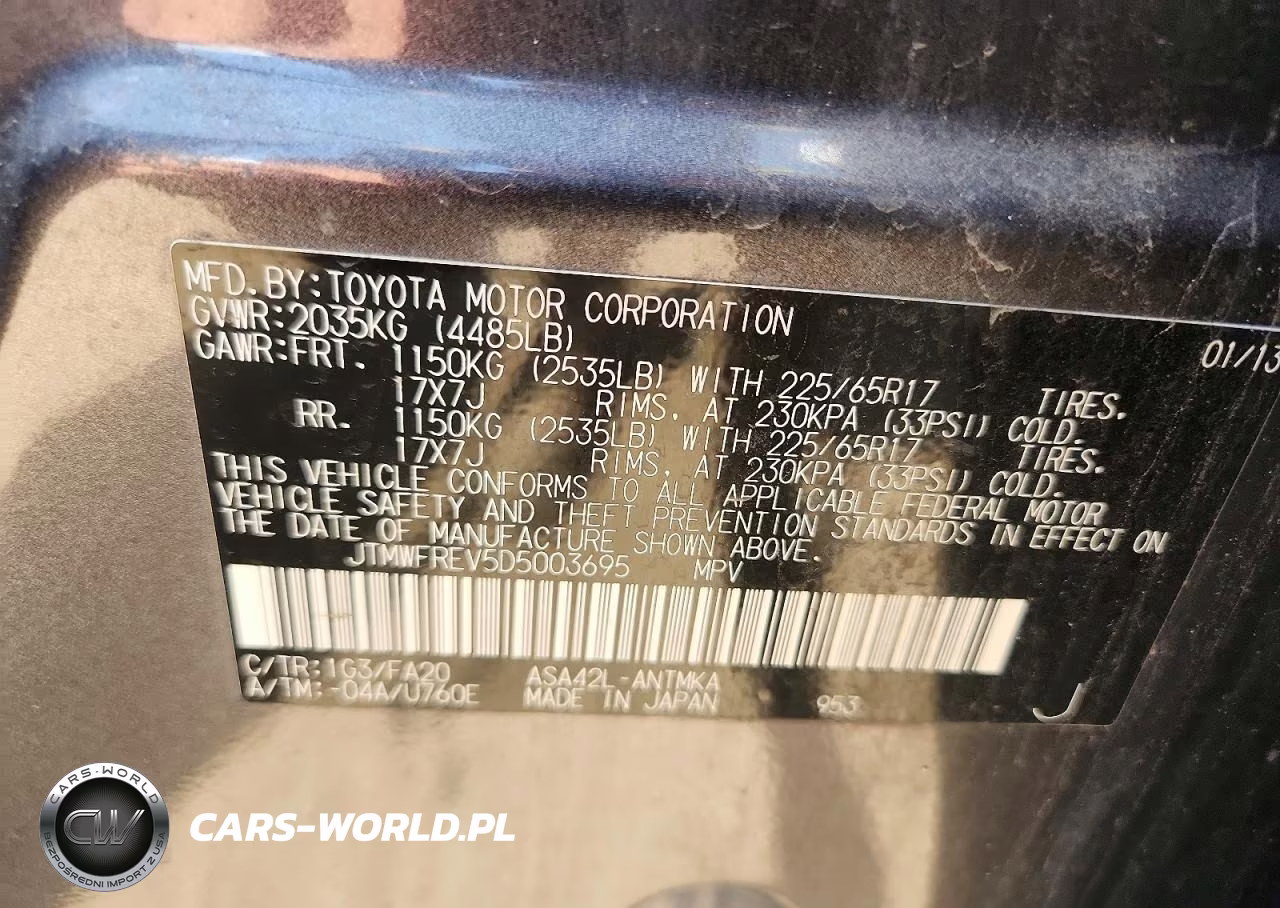 2013 Toyota Rav4 Xle VIN:JTMWFREV5D5003695 - 13