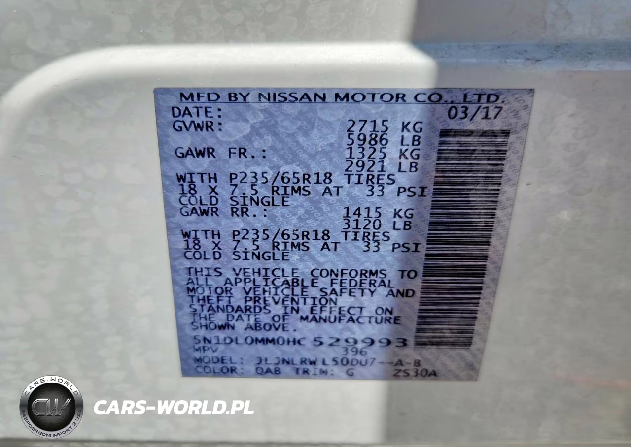 2017 Infiniti Qx60 Base VIN:5N1DL0MM0HC529993 - 12