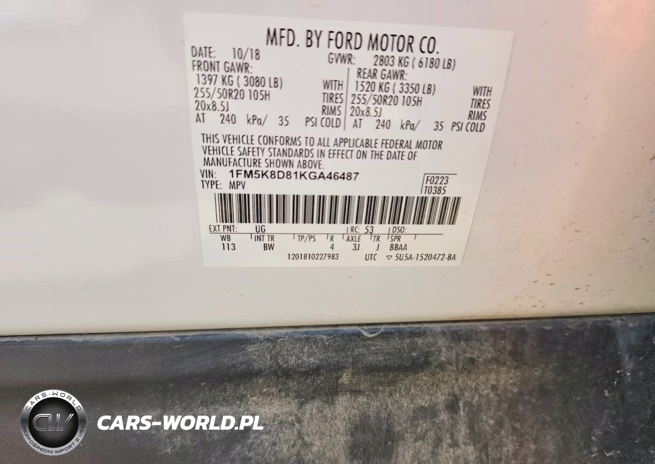 2019 Ford Explorer Xlt VIN:1FM5K8D81KGA46487 - 13