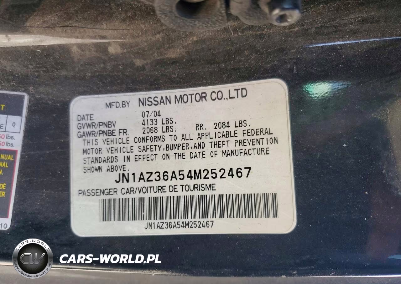 2004 Nissan 350Z Roadster VIN:JN1AZ36A54M252467 - 12