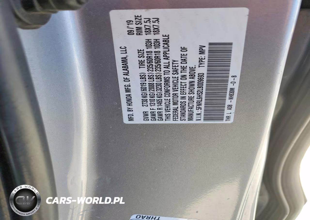 2020 Honda Odyssey Ex VIN:5FNRL6H52LB009693 - 13