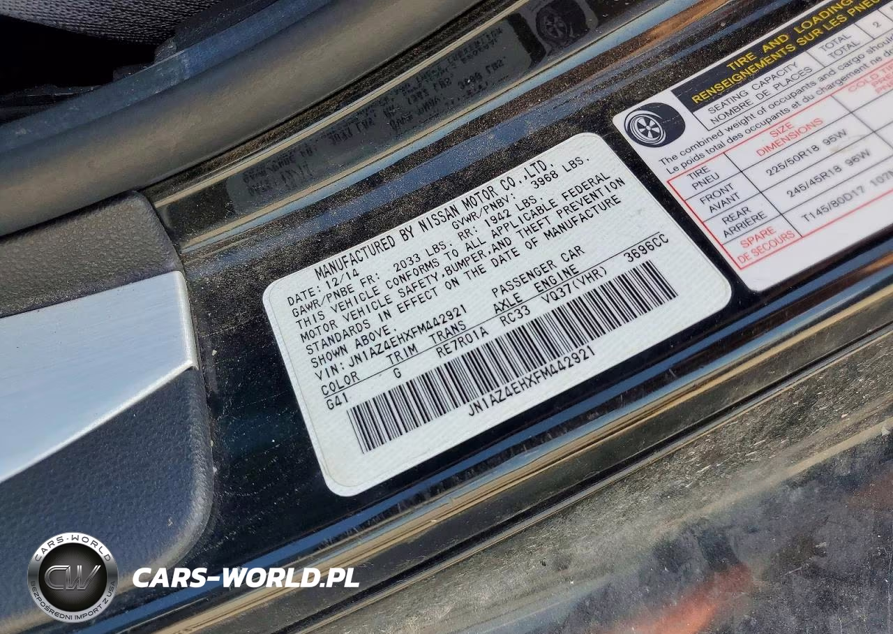 2015 Nissan 370Z Touring VIN:JN1AZ4EHXFM442921 - 12