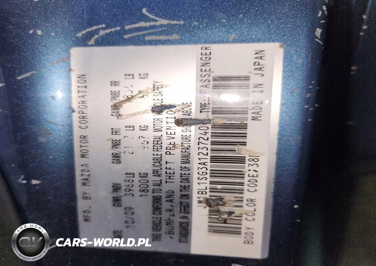 2010 Mazda 3 I VIN:JM1BL1SG3A1237240 - 12
