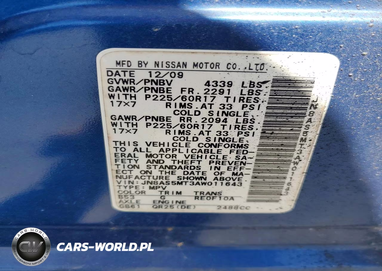 2010 Nissan Rogue VIN:JN8AS5MT3AW011643 - 13