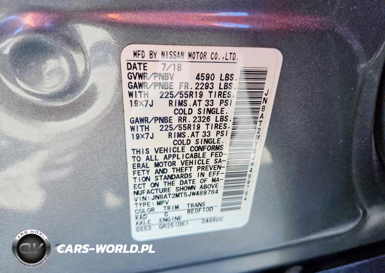 2018 Nissan Rogue Sl VIN:JN8AT2MT5JW489784 - 13