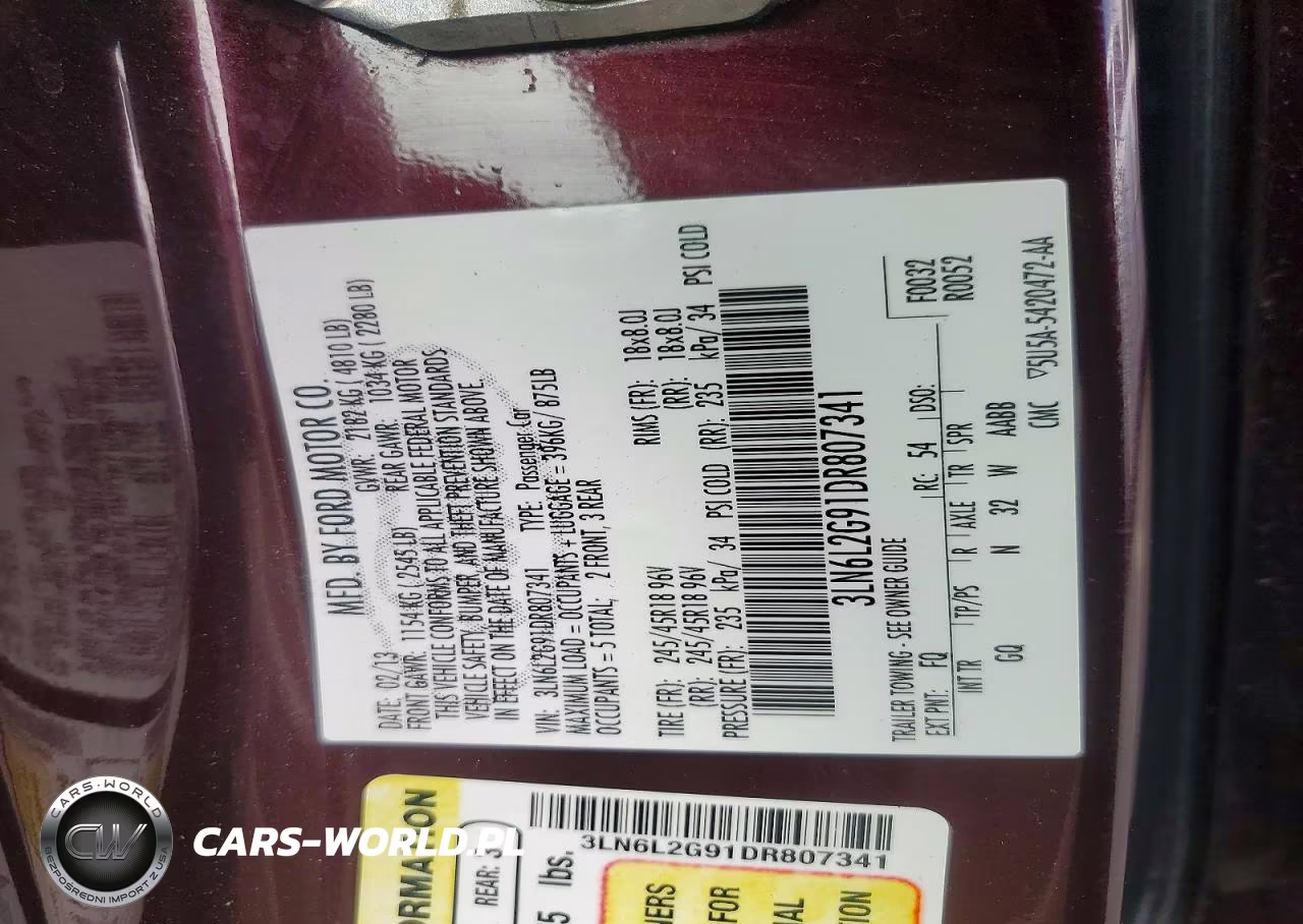 2013 Lincoln Mkz VIN:3LN6L2G91DR807341 - 12