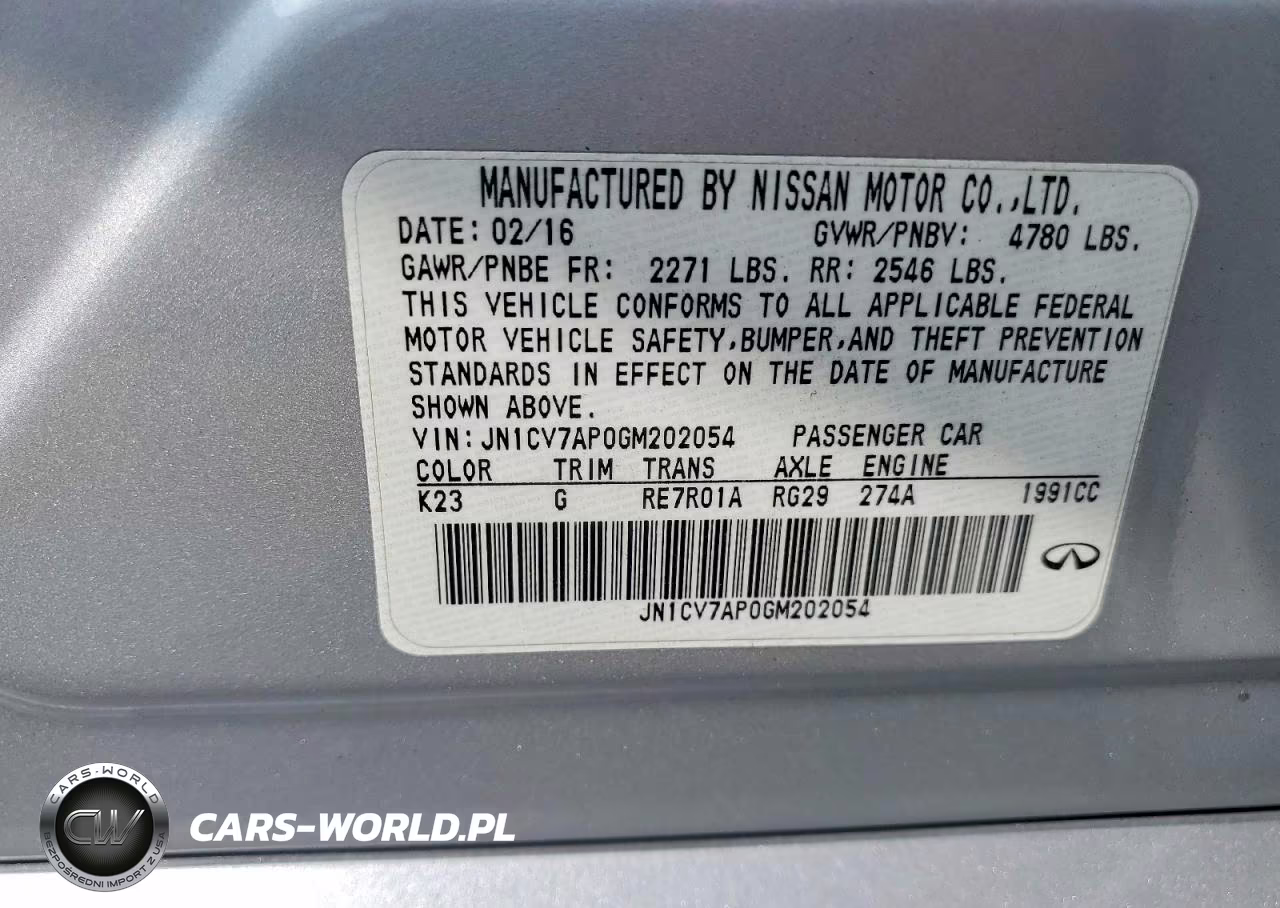 2016 Infiniti Q50 2.0T Premium VIN:JN1CV7AP0GM202054 - 12
