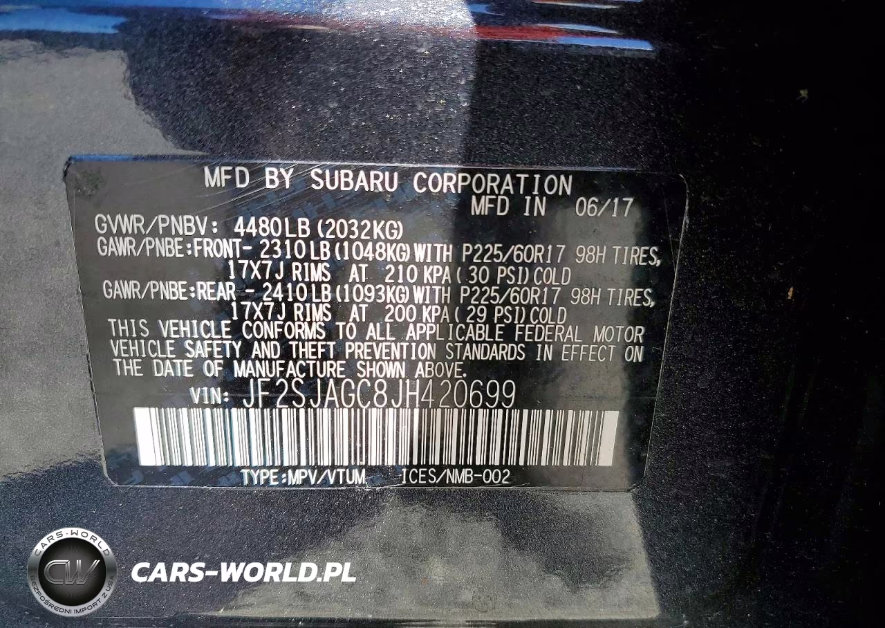 2018 Subaru Forester 2.5I Premium VIN:JF2SJAGC8JH420699 - 13