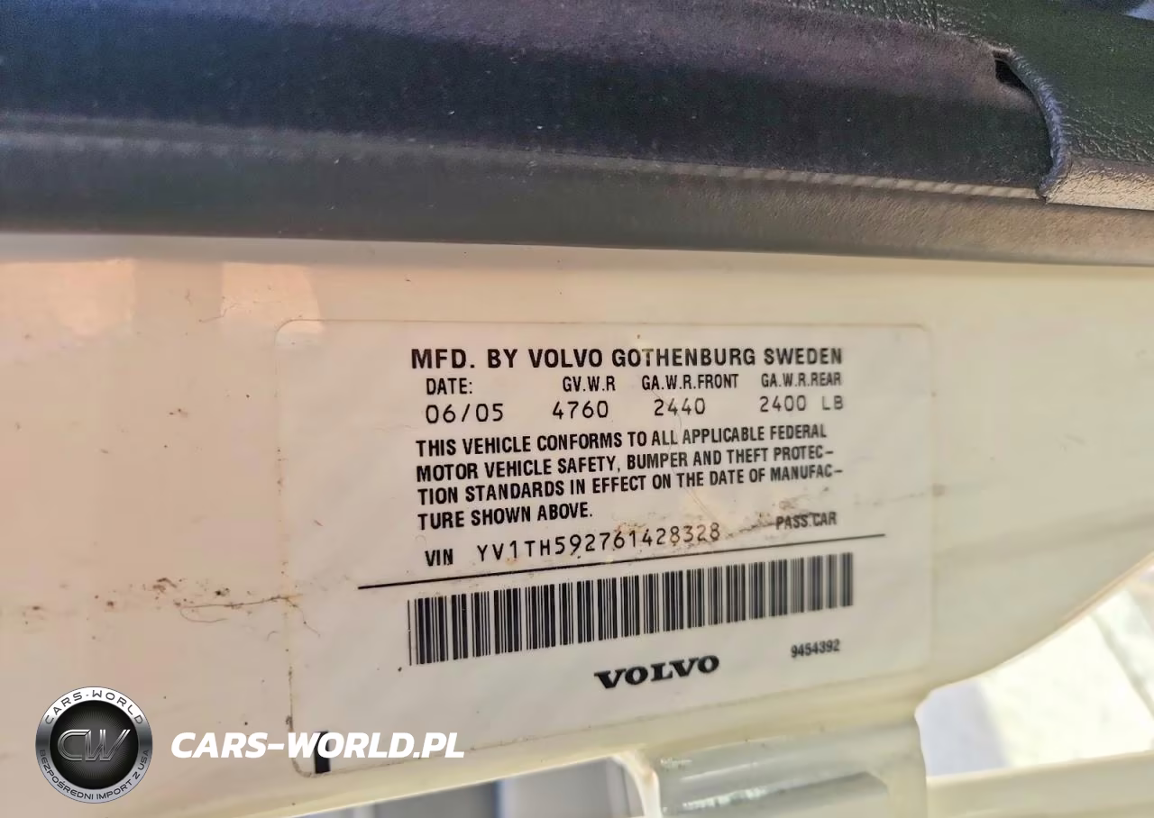 2006 Volvo S80 2.5T VIN:YV1TH592761428328 - 12