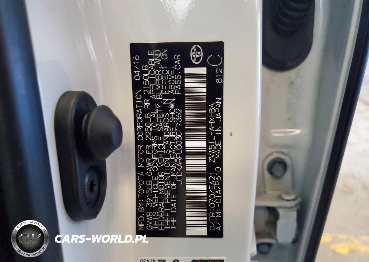 2016 Toyota Prius Three Touring VIN:JTDKARFU0G3017362 - 13