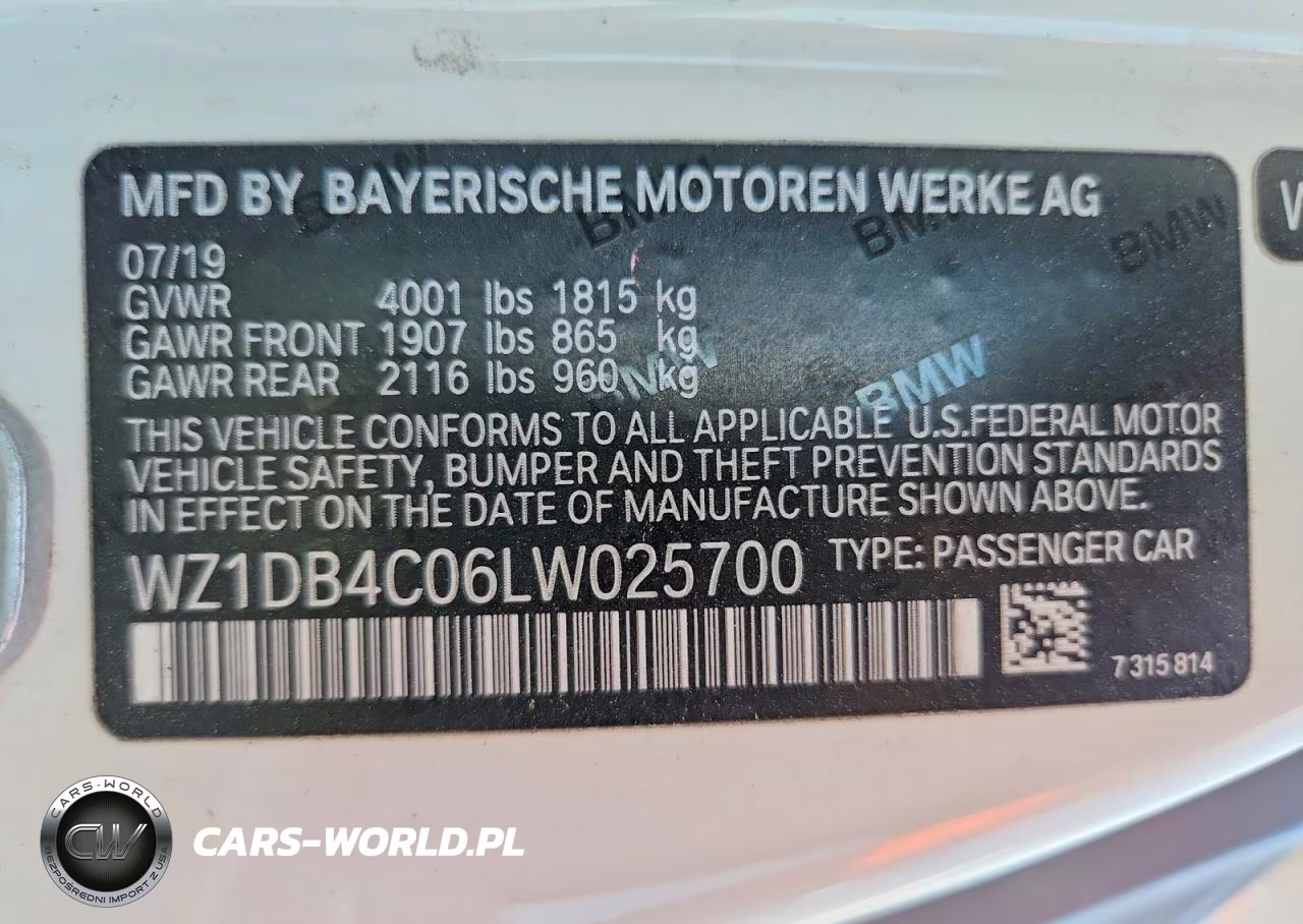 2020 Toyota Gr Supra 3.0 Premium VIN:WZ1DB4C06LW025700 - 12