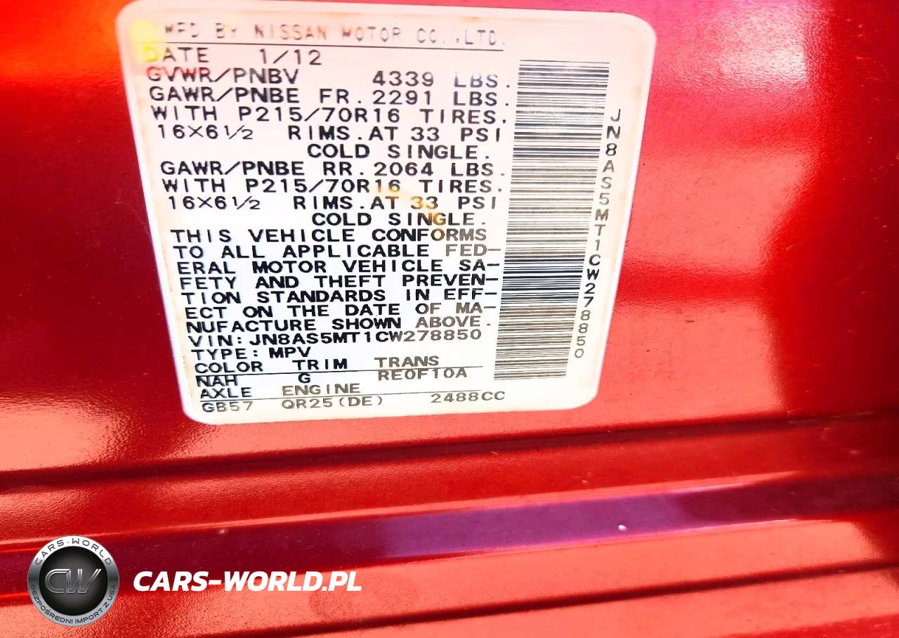 2012 Nissan Rogue S VIN:JN8AS5MT1CW278850 - 13