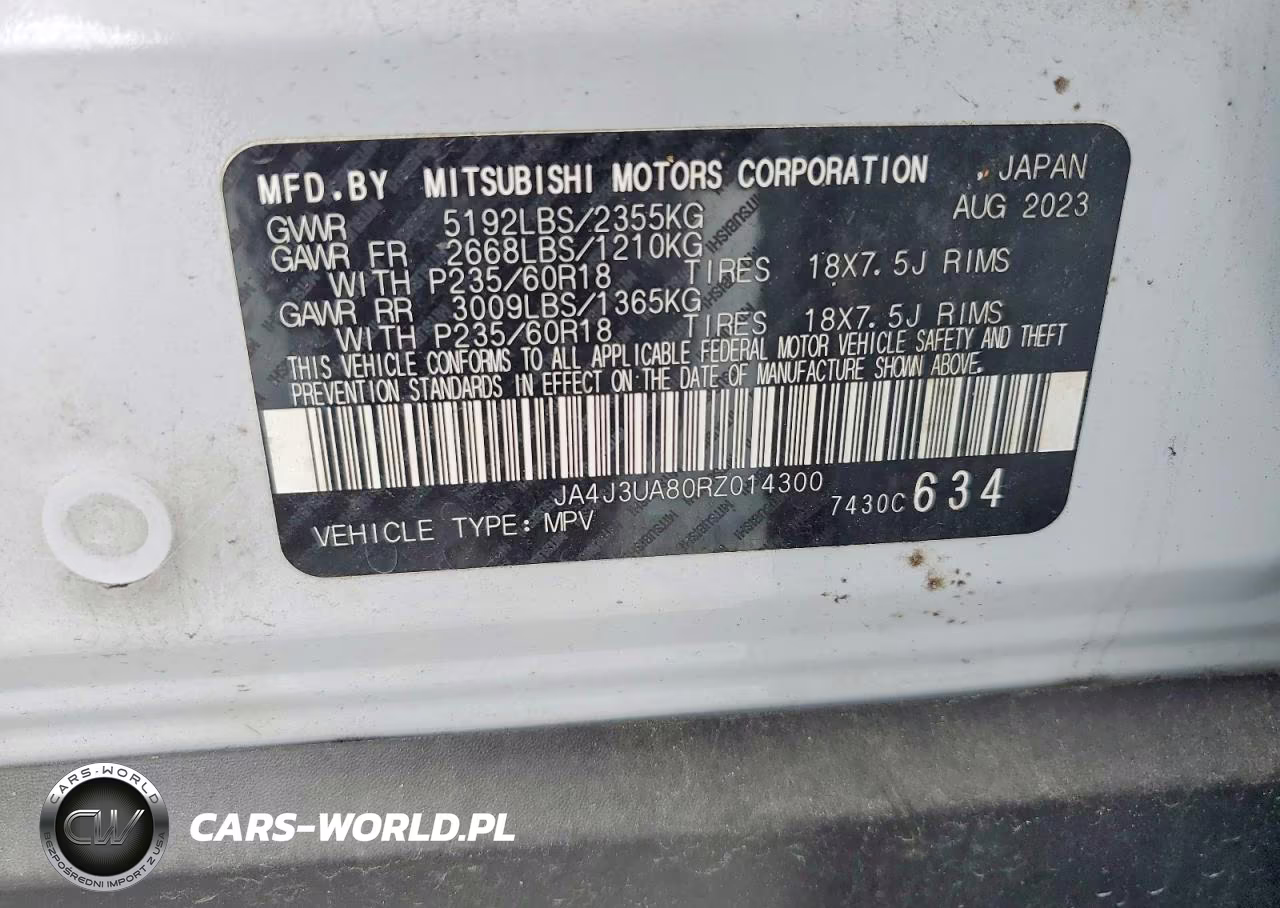 2024 Mitsubishi Outlander Es VIN:JA4J3UA80RZ014300 - 13