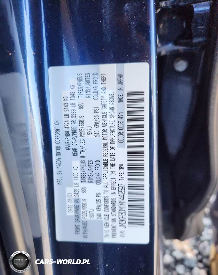 2021 Mazda Cx-5 Grand Touring VIN:JM3KFBDM1M1442597 - 13