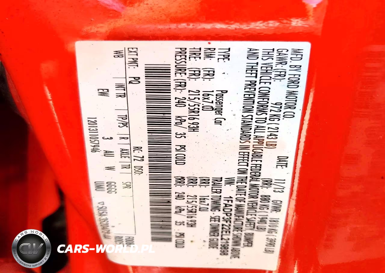 2014 Ford Focus Se VIN:1FADP3F22EL219898 - 13