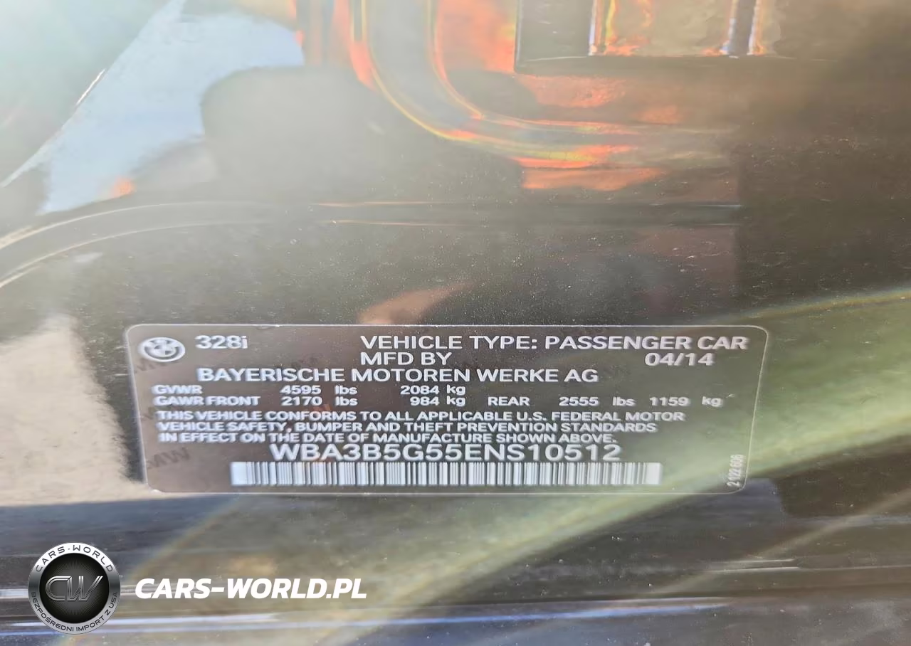 2014 BMW 328 Xi Sulev VIN:WBA3B5G55ENS10512 - 12