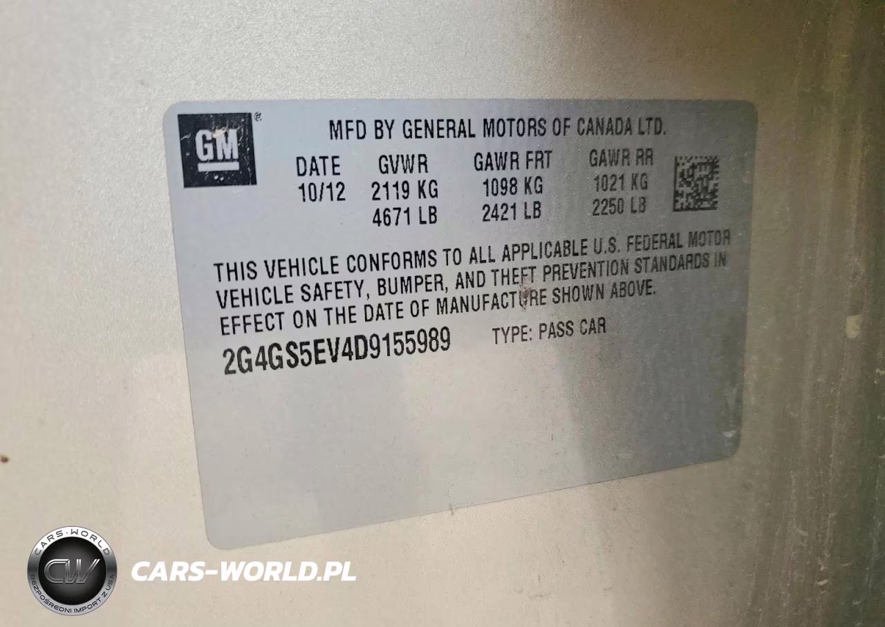 2013 Buick Regal Premium VIN:2G4GS5EV4D9155989 - 12