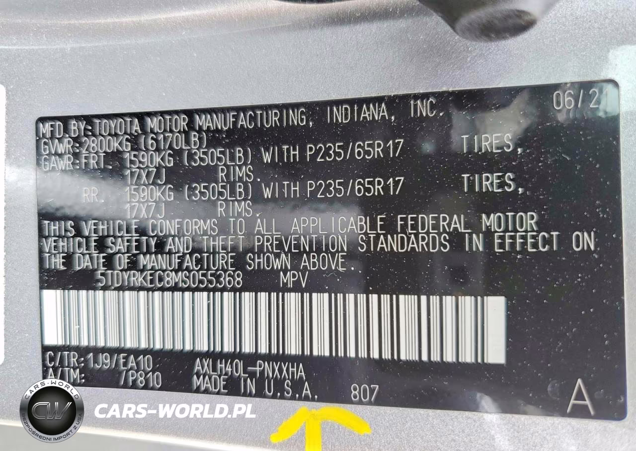 2021 Toyota Sienna Xle VIN:5TDYRKEC8MS055368 - 14