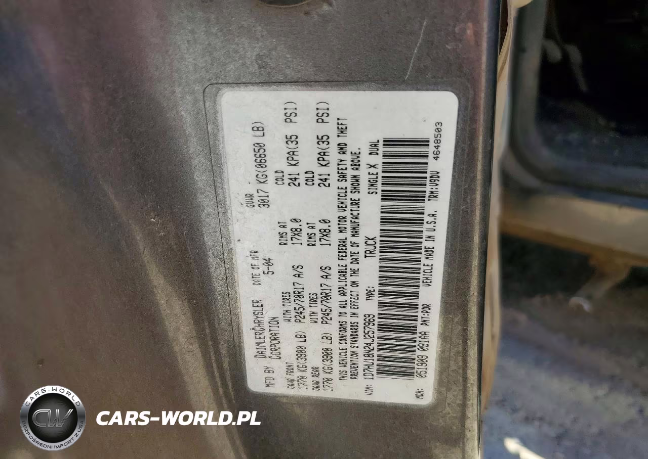2004 Dodge Ram 1500 St-Slt VIN:1D7HU18N24J257969 - 12
