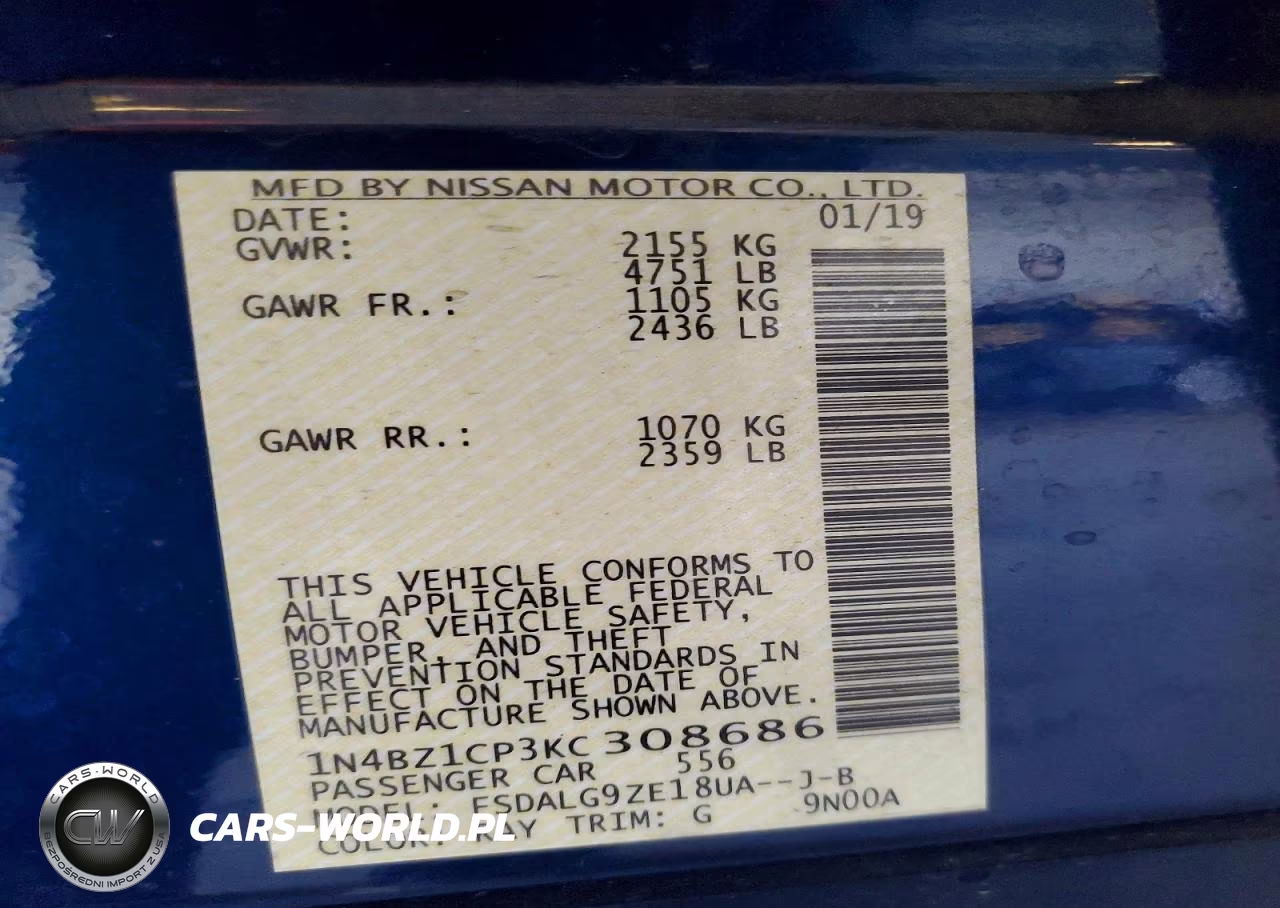 2019 Nissan Leaf Sl Plus VIN:1N4BZ1CP3KC308686 - 13