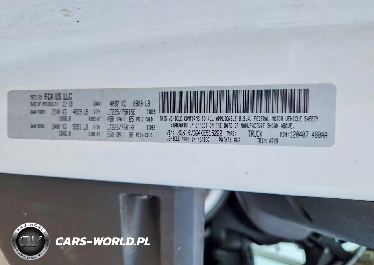 2019 Ram Promaster 2500 2500 High VIN:3C6TRVDG4KE515222 - 13