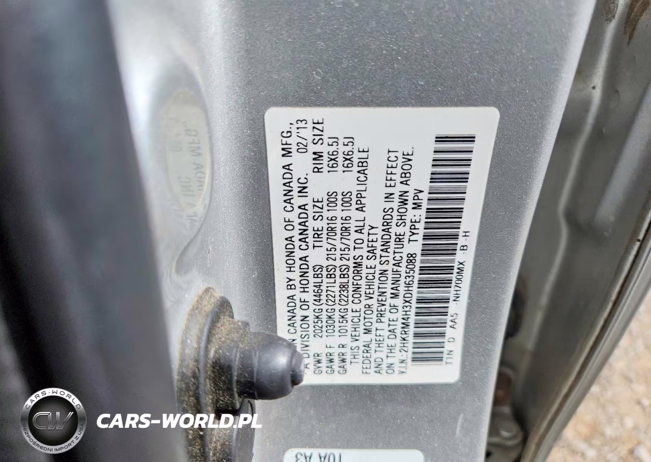 2013 Honda Cr-V Lx VIN:2HKRM4H3XDH635088 - 14