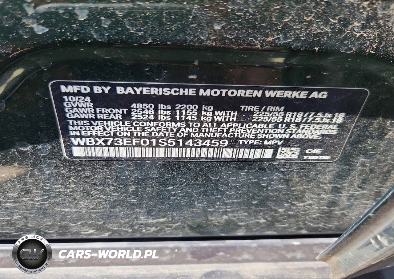 2025 BMW X1 xDrive28I VIN:WBX73EF01S5143459 - 13