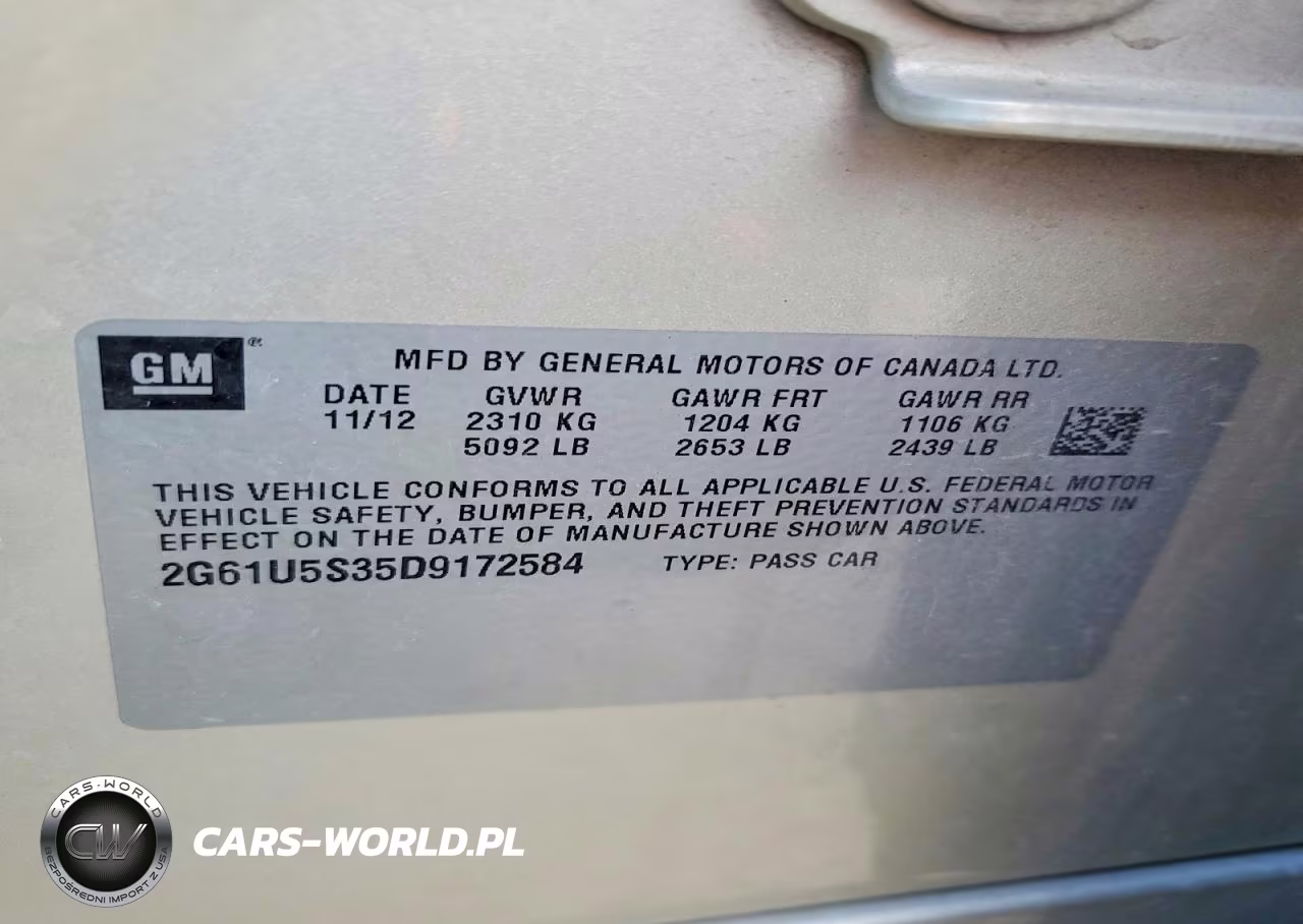 2013 Cadillac Xts Platinum VIN:2G61U5S35D9172584 - 12