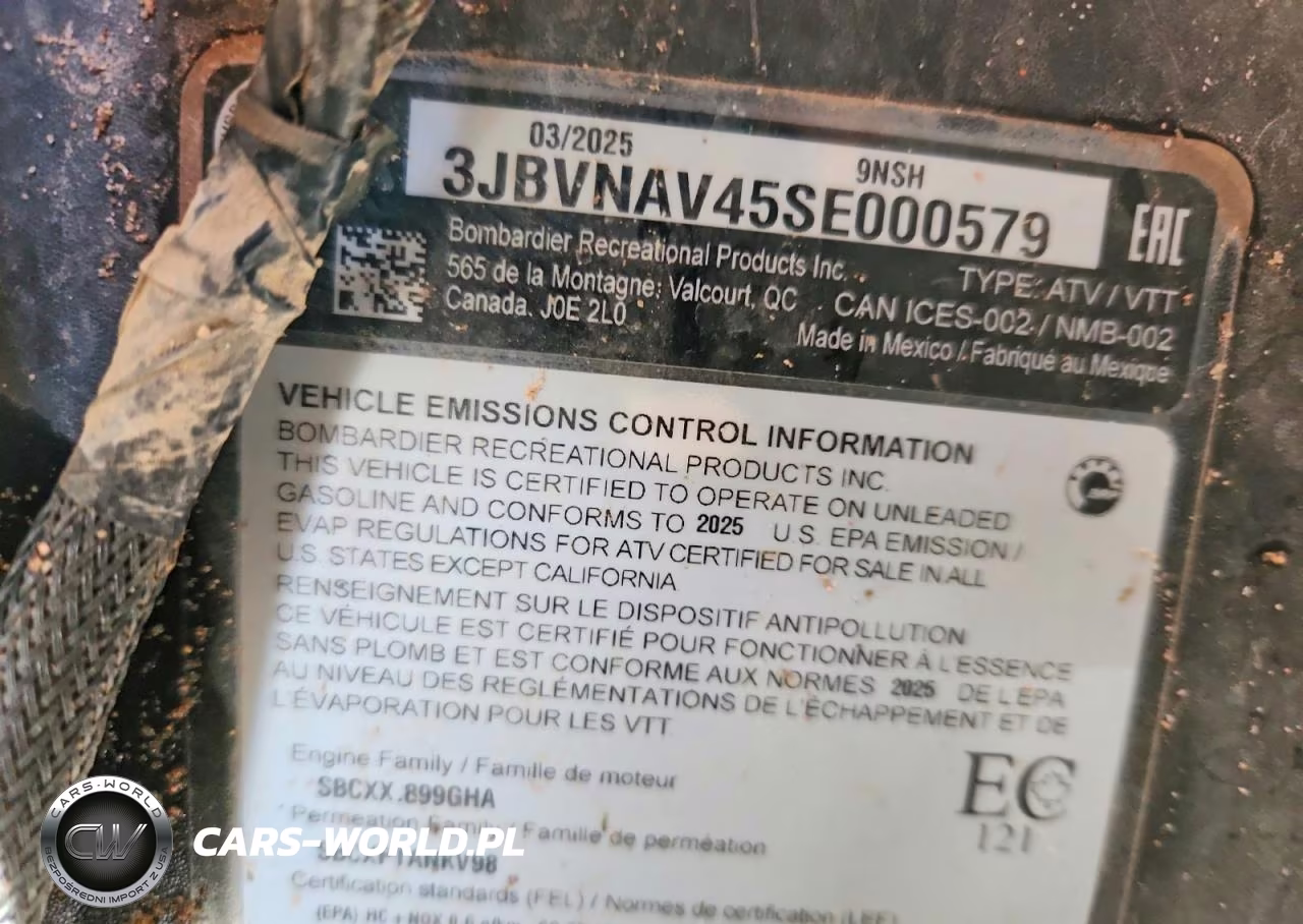 2025 Can-Am Maverick X3 Max X Rs Turbo Rr VIN:3JBVNAV45SE000579 - 10
