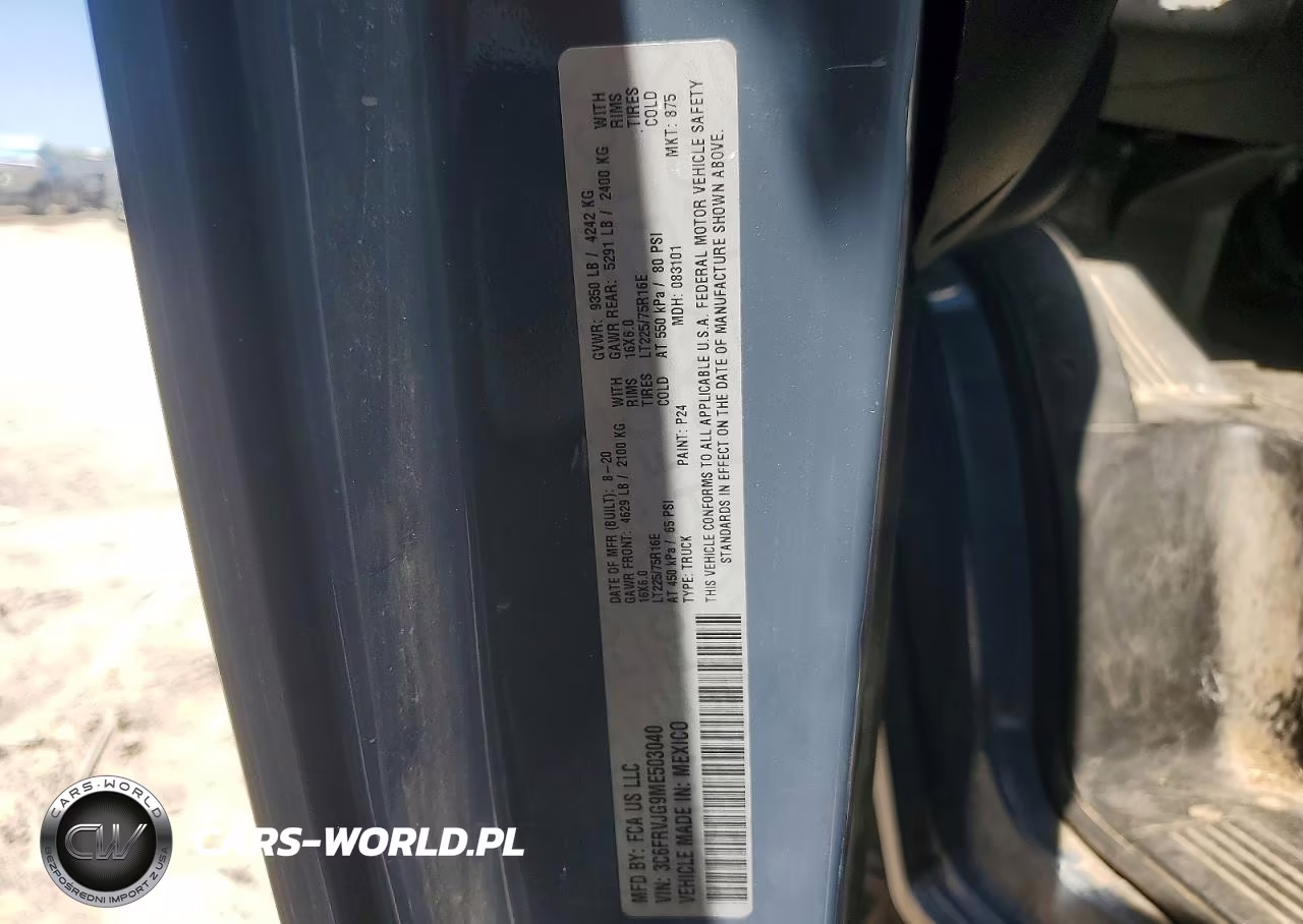 2021 Ram Promaster 3500 3500 High VIN:3C6FRVJG9ME503040 - 13