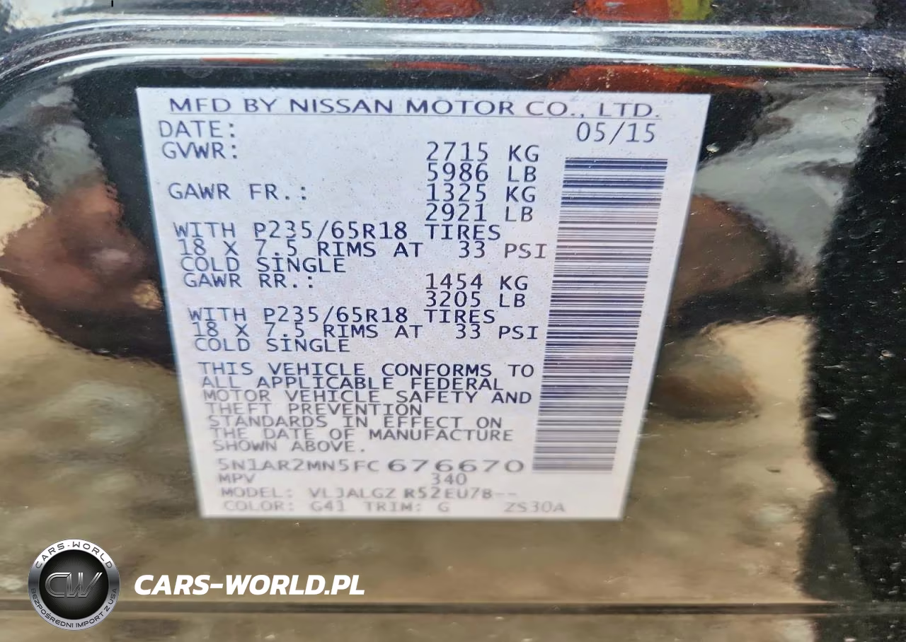 2015 Nissan Pathfinder Sl VIN:5N1AR2MN5FC676670 - 13