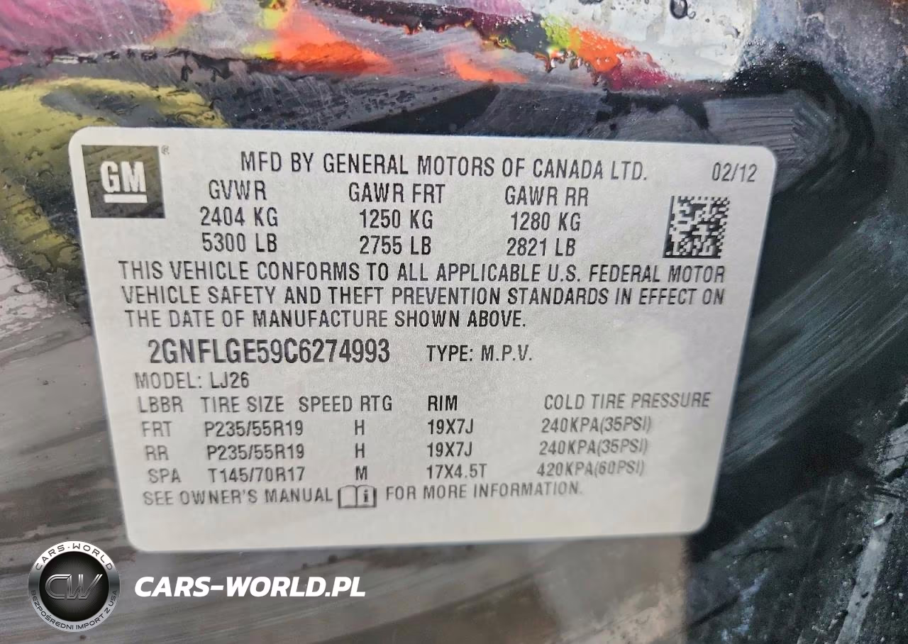 2012 Chevrolet Equinox Ltz VIN:2GNFLGE59C6274993 - 13