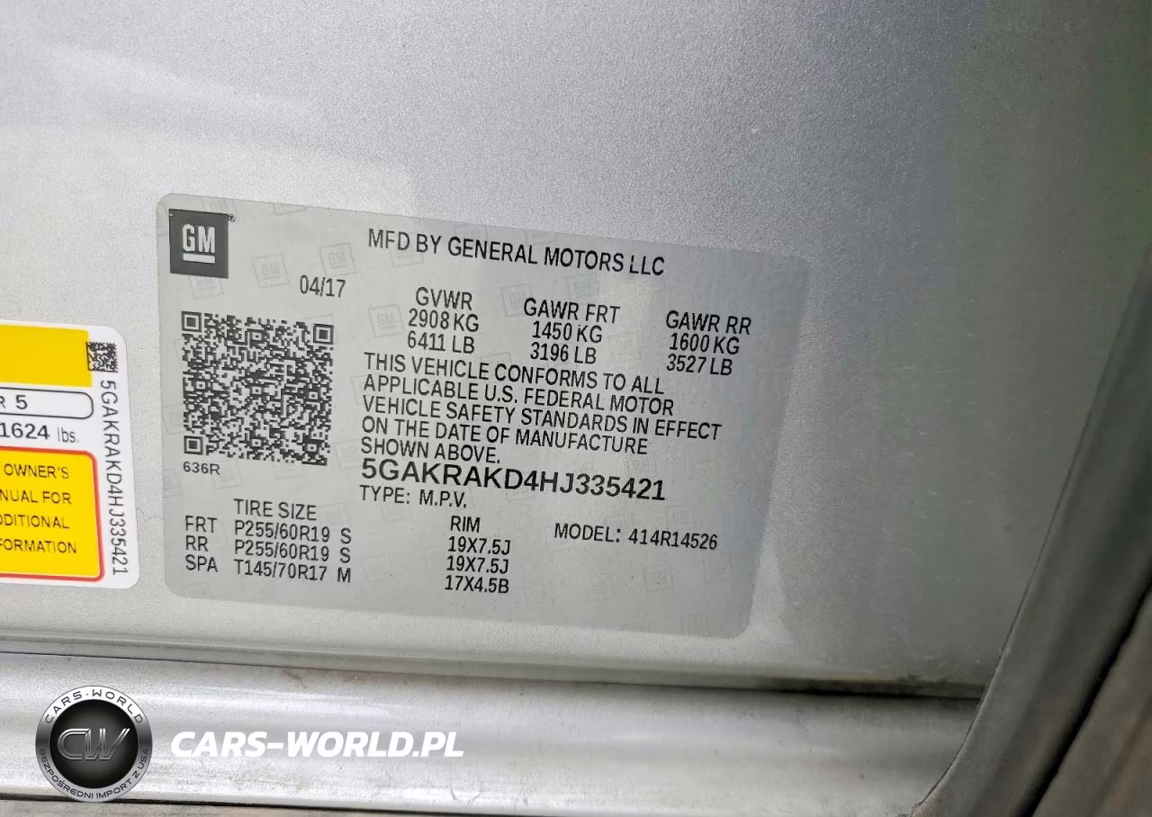 2017 Buick Enclave VIN:5GAKRAKD4HJ335421 - 13
