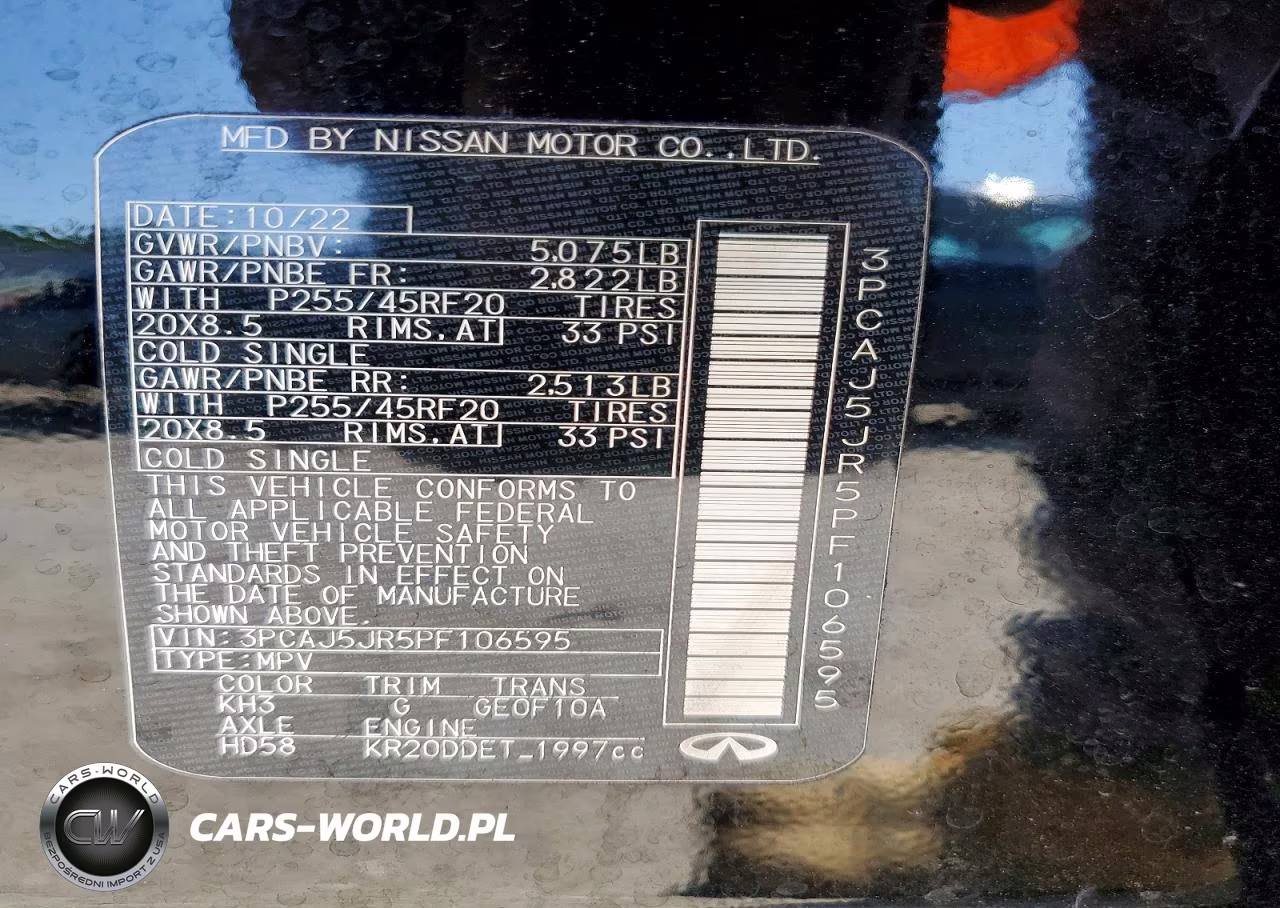 2023 Infiniti Qx55 Luxe VIN:3PCAJ5JR5PF106595 - 12