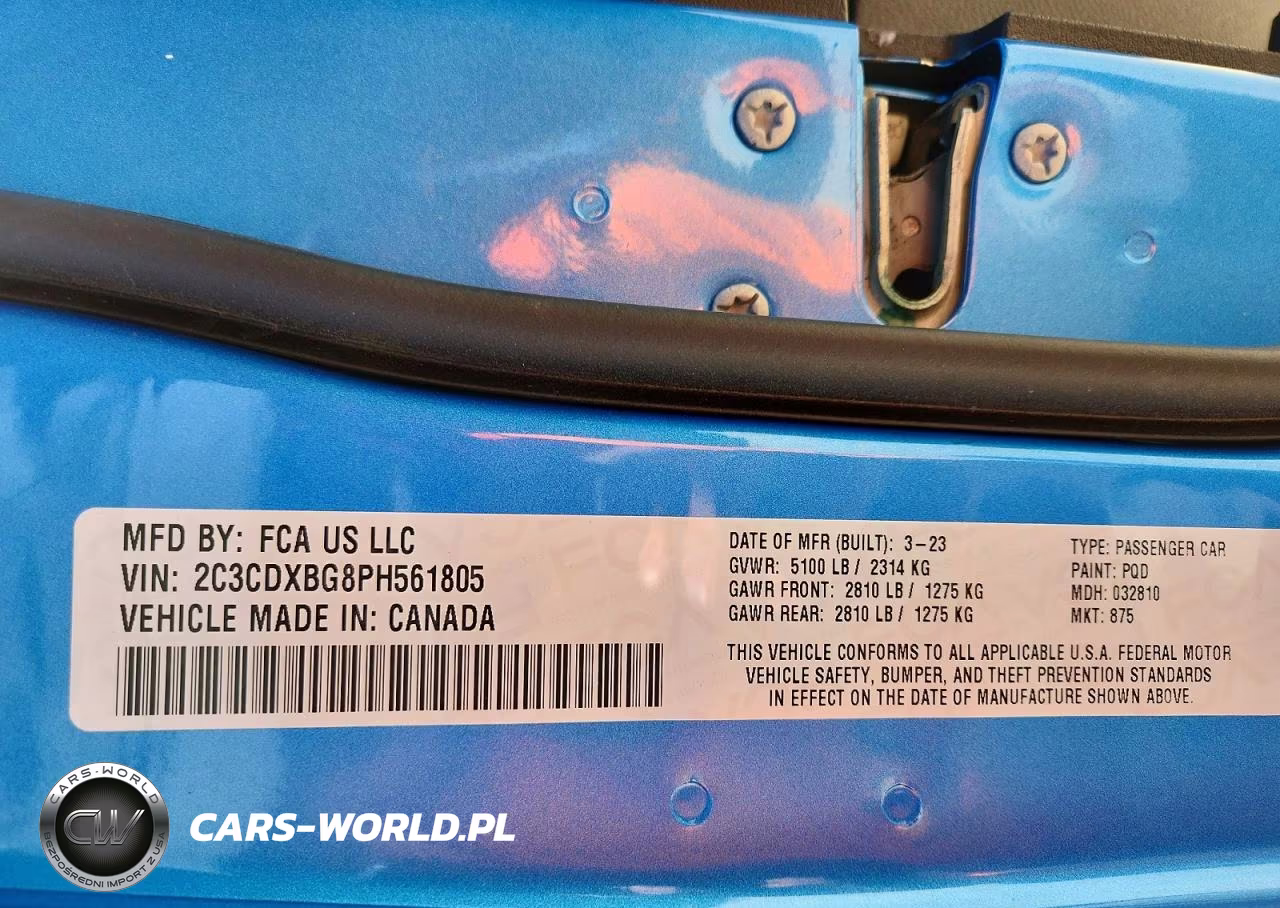2023 Dodge Charger Sxt VIN:2C3CDXBG8PH561805 - 12