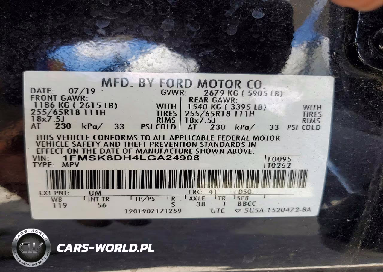 2020 Ford Explorer Xlt VIN:1FMSK8DH4LGA24908 - 14