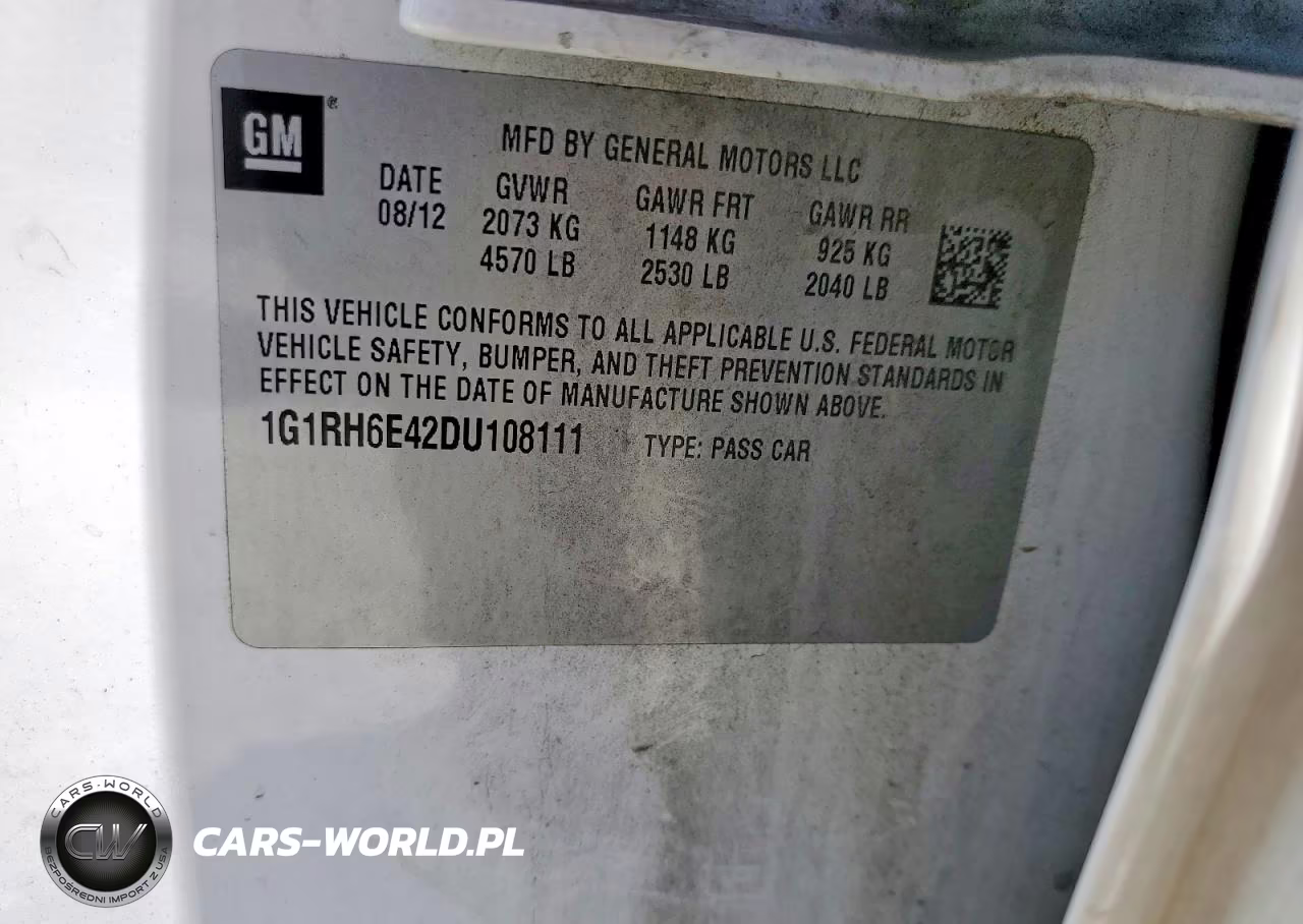 2013 Chevrolet Volt VIN:1G1RH6E42DU108111 - 12