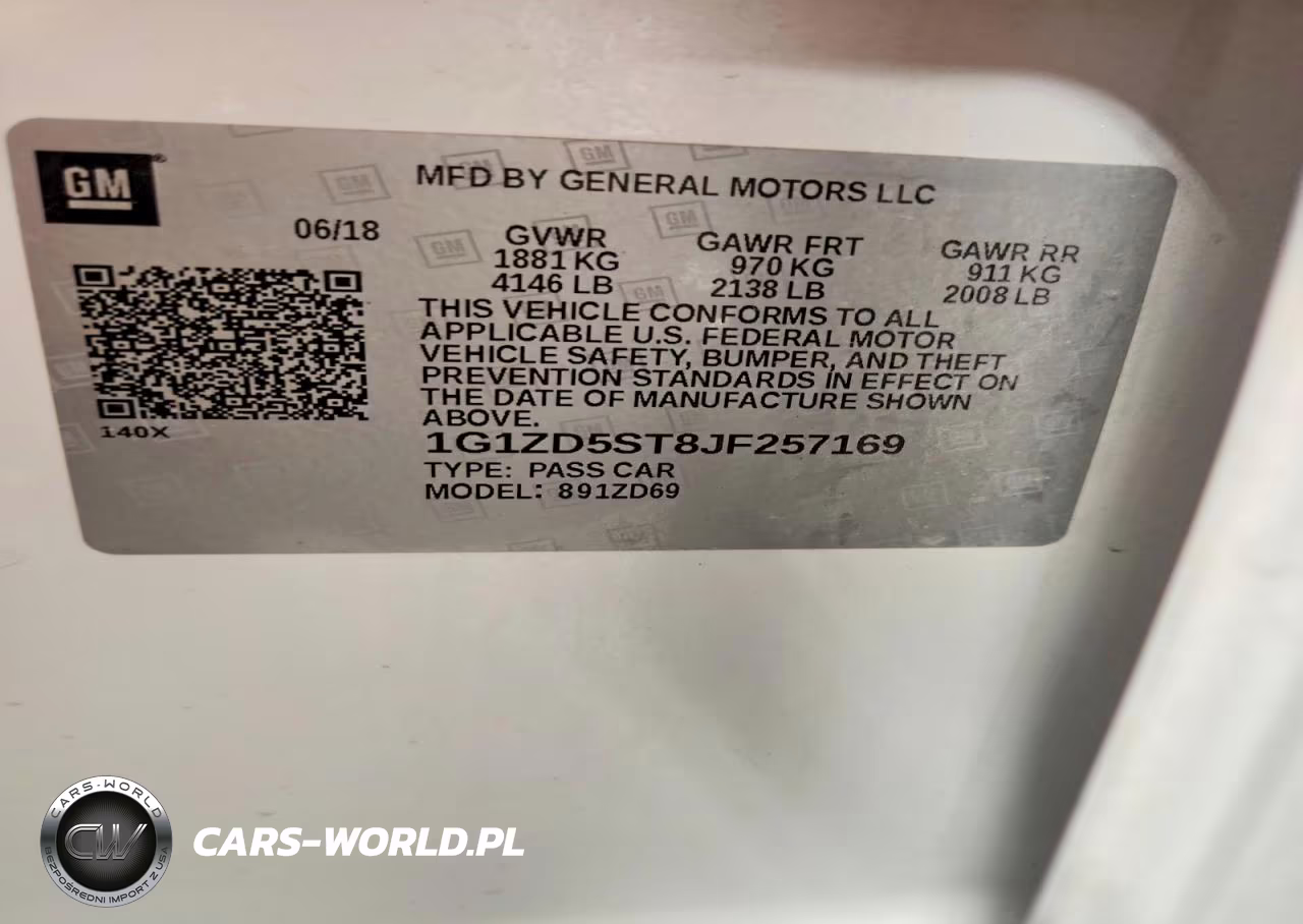 2018 Chevrolet Malibu Lt VIN:1G1ZD5ST8JF257169 - 13