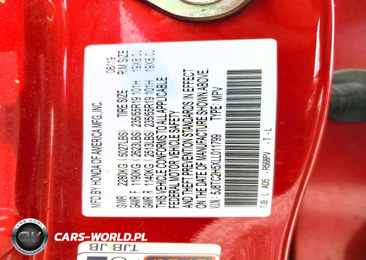 2020 Acura Rdx Technology VIN:5J8TC2H5XLL011799 - 13