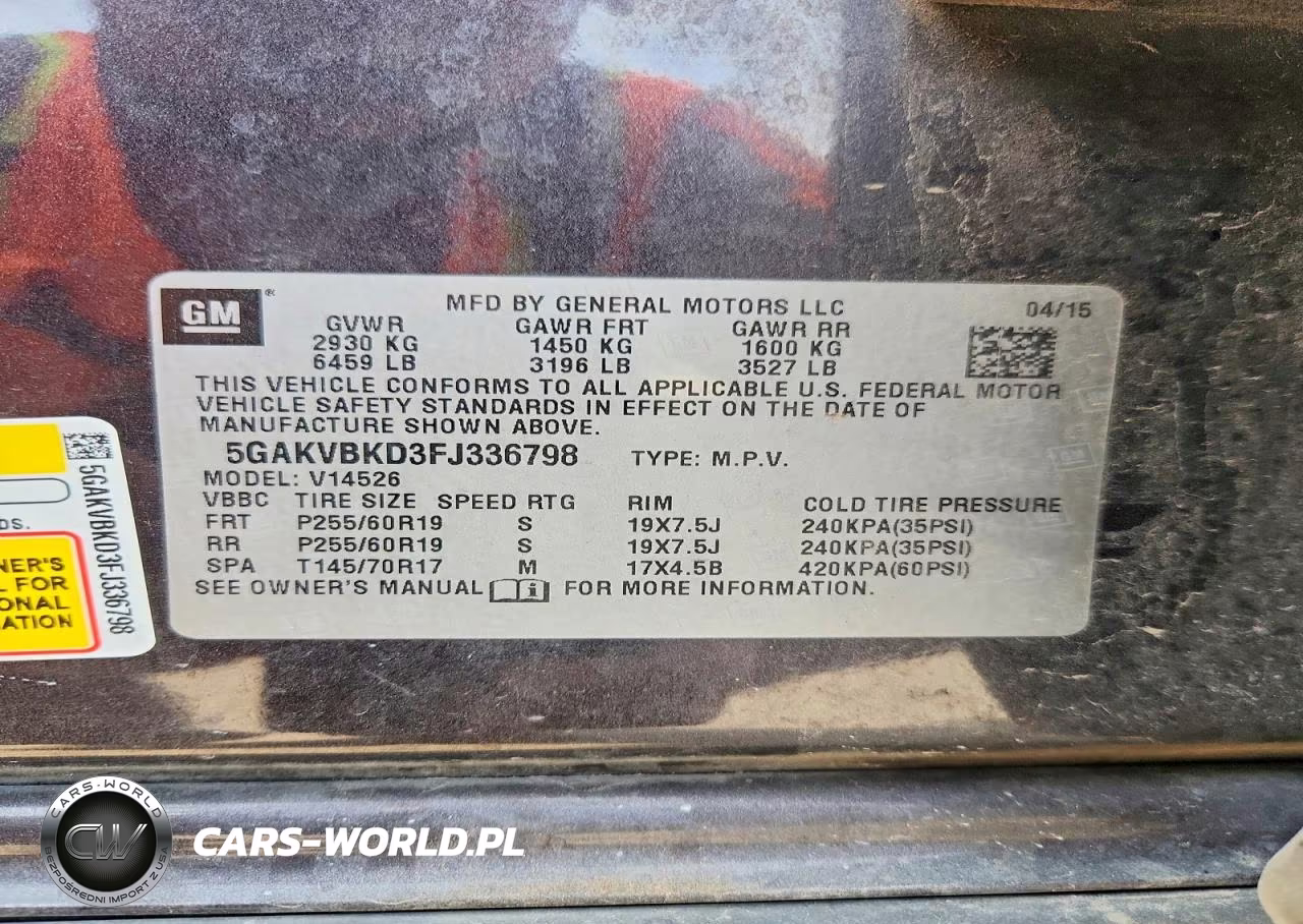 2015 Buick Enclave VIN:5GAKVBKD3FJ336798 - 12