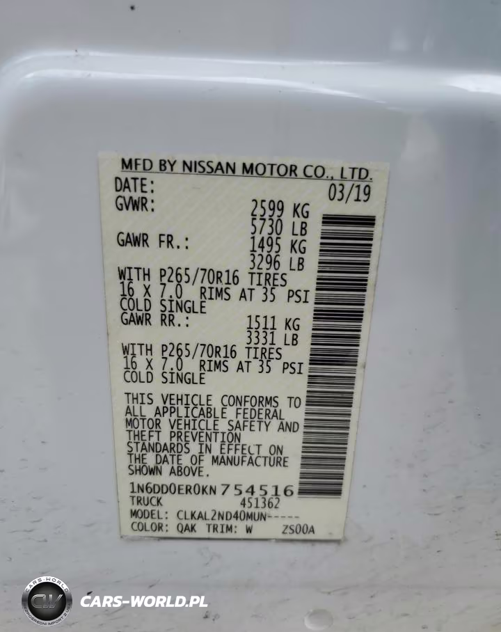 2019 Nissan Frontier Sv VIN:1N6DD0ER0KN754516 - 12