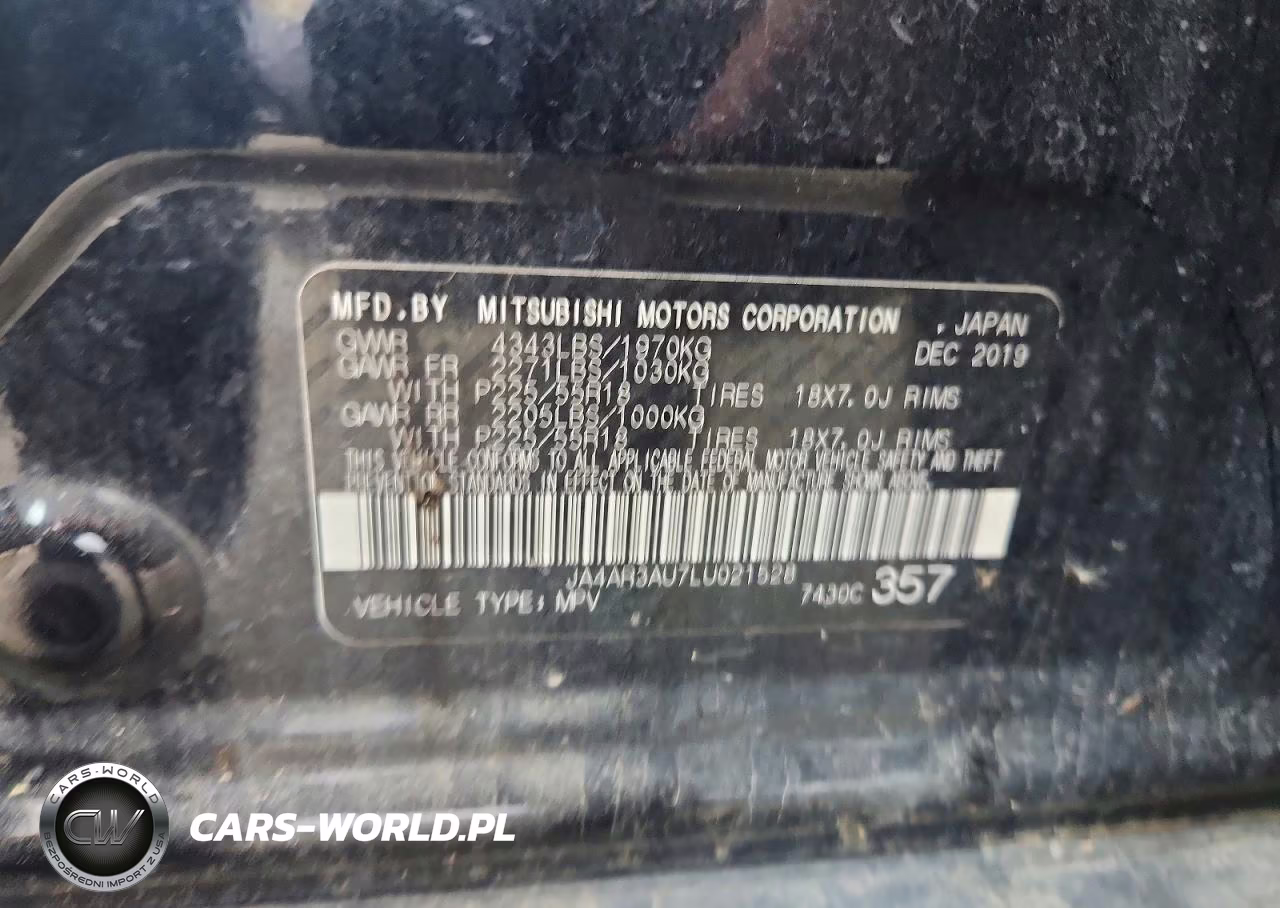 2020 Mitsubishi Outlander Sport Es VIN:JA4AR3AU7LU021528 - 13