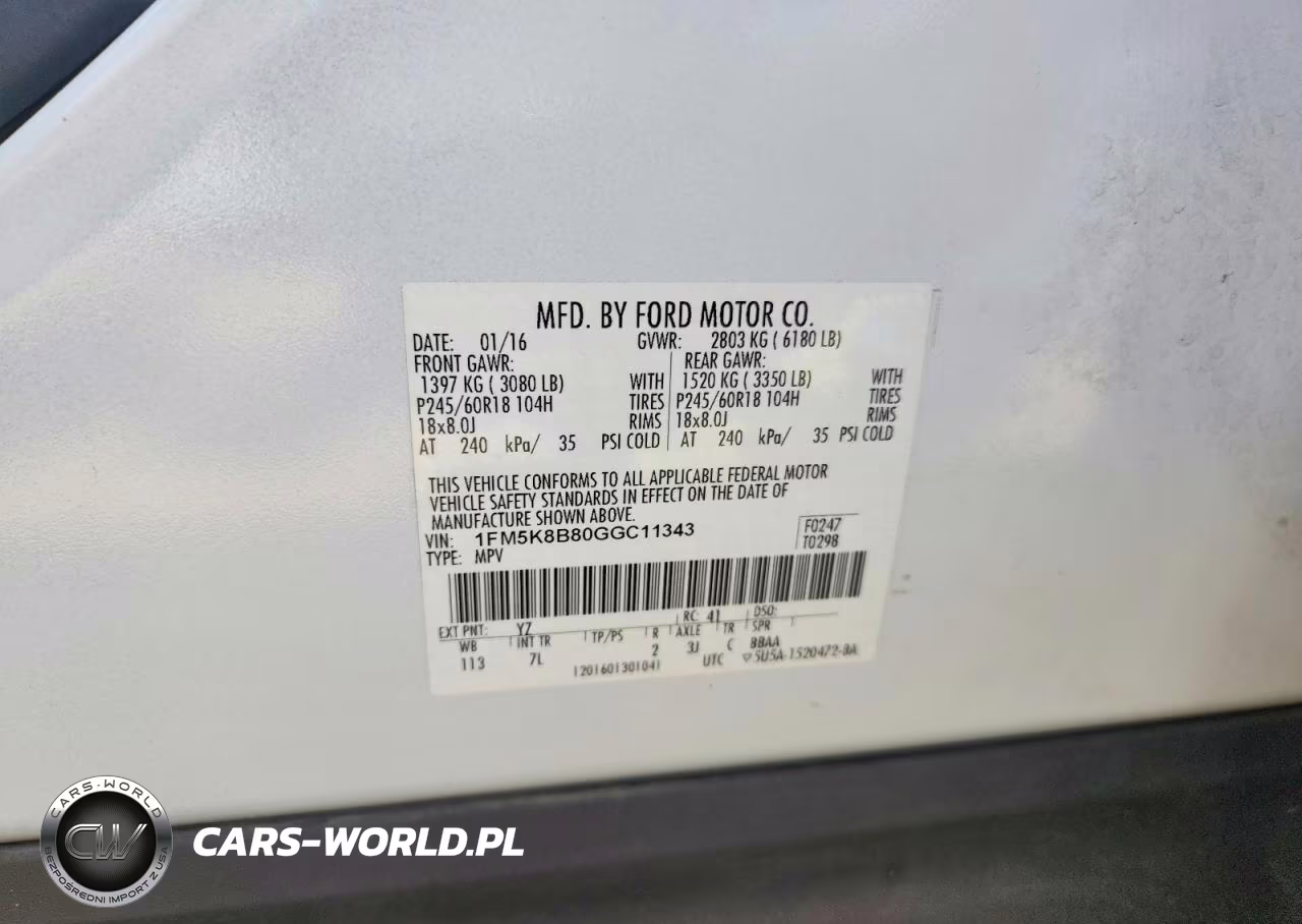 2016 Ford Explorer VIN:1FM5K8B80GGC11343 - 13