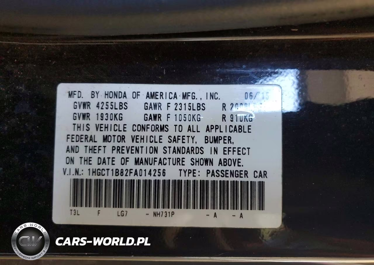 2015 Honda Accord Exl VIN:1HGCT1B82FA014256 - 13