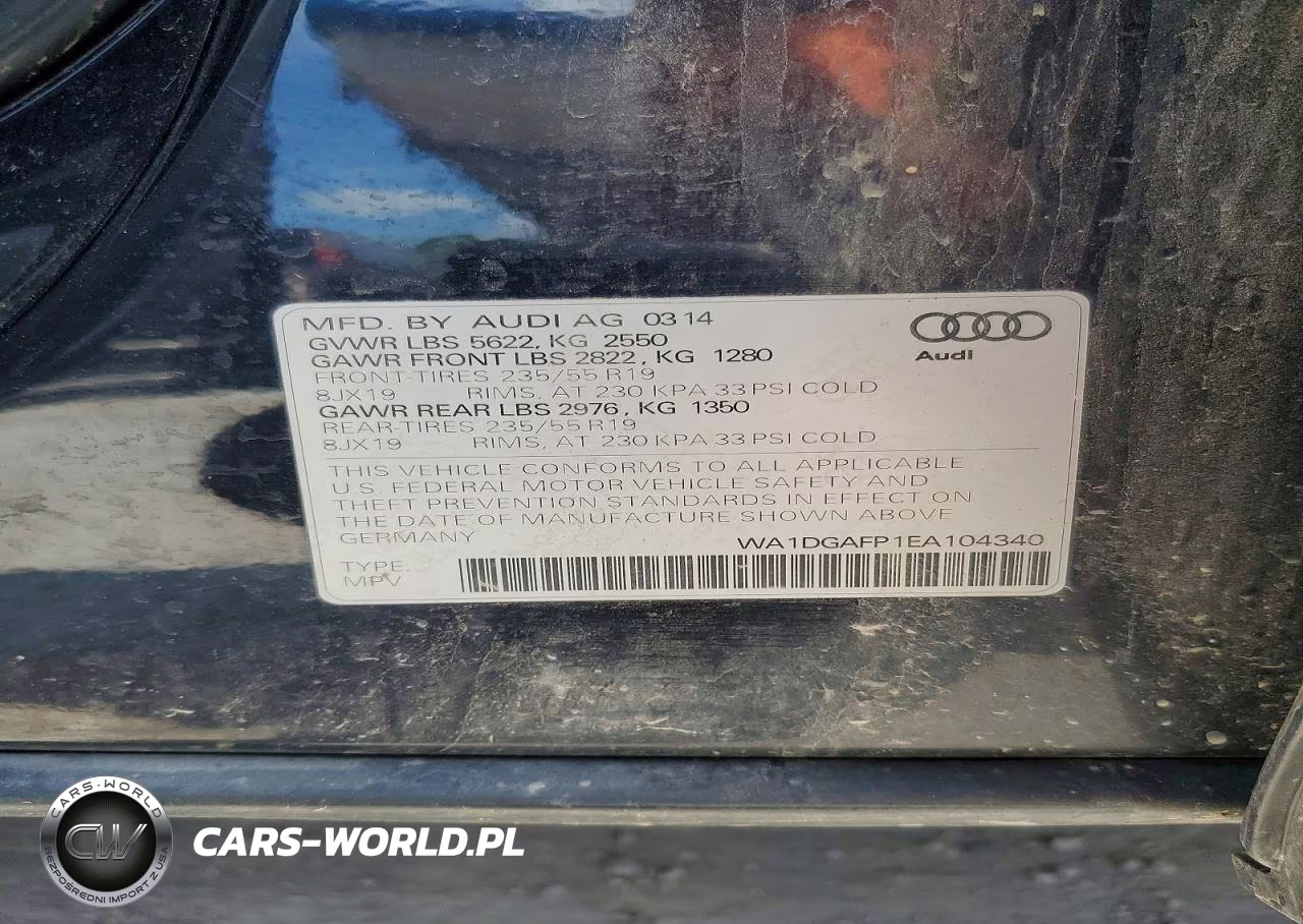 2014 Audi Q5 Premium Plus VIN:WA1DGAFP1EA104340 - 13
