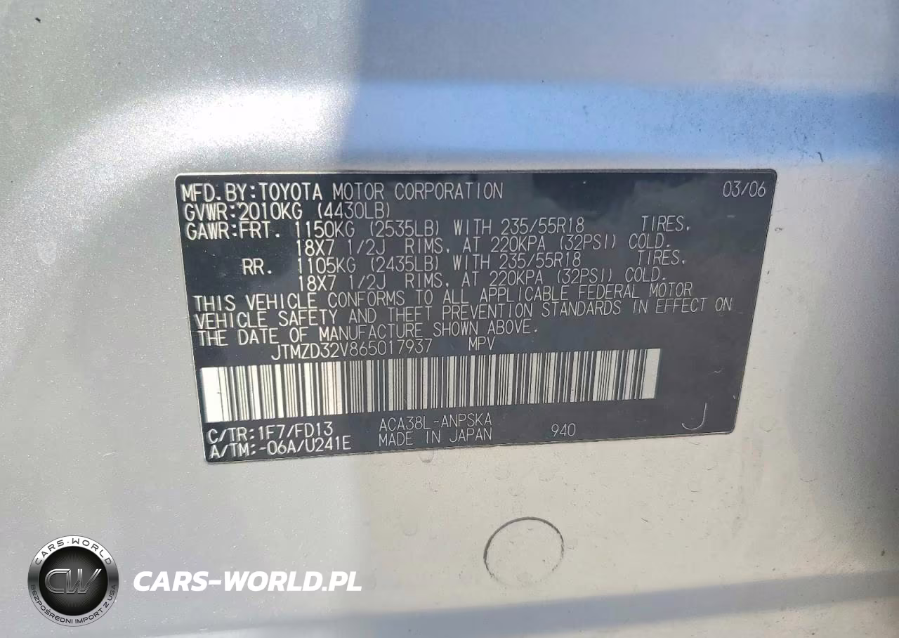 2006 Toyota Rav4 Sport VIN:JTMZD32V865017937 - 13