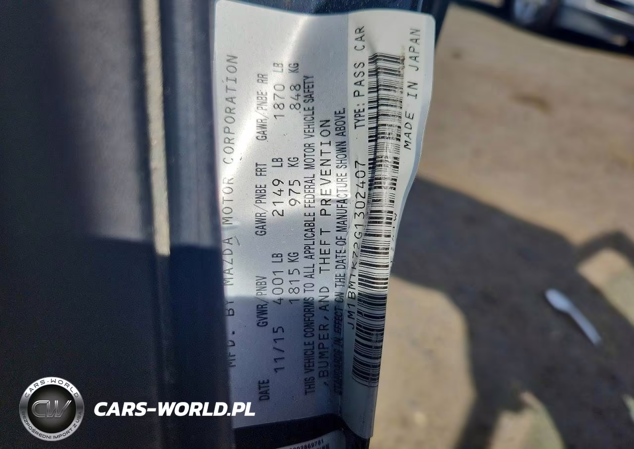 2016 Mazda 3 Sport VIN:JM1BM1K72G1302407 - 12
