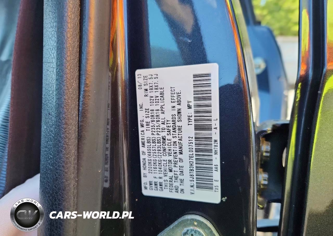 2014 Acura Rdx VIN:5J8TB3H37EL007512 - 12