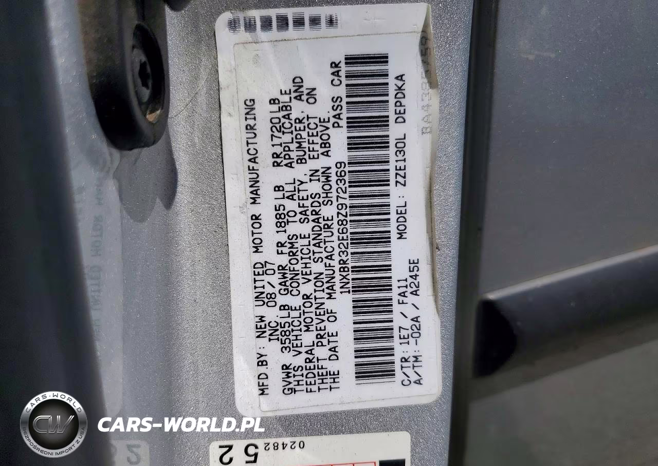 2008 Toyota Corolla Ce VIN:1NXBR32E68Z972369 - 12